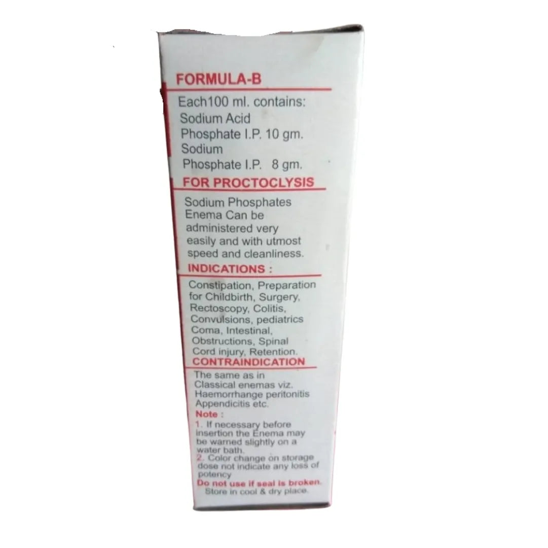Buy Sodium Phosphate Enema Bp 100ml for Medical Use