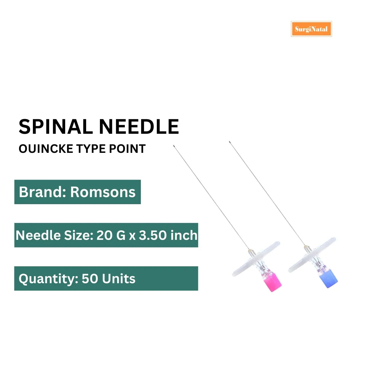 Buy Romsons Spinal Needle - Reliable Lumbar Puncture Online
