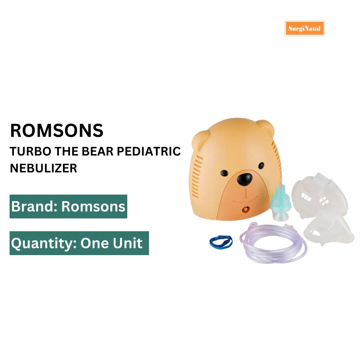 Buy Romsons Turbo the Bear Pediatric Nebulizer
