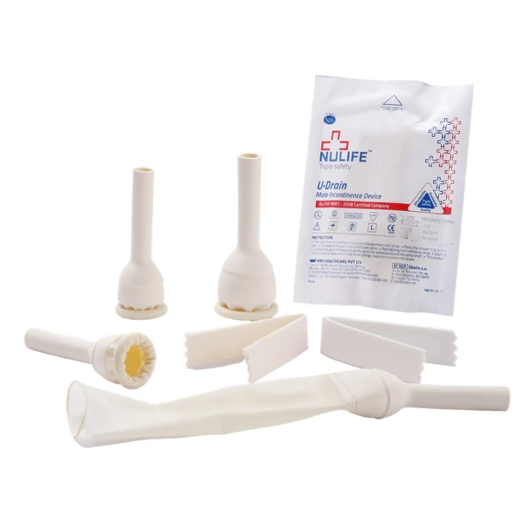 Nulife U-Drain Male Catheter, Natural Rubber Latex