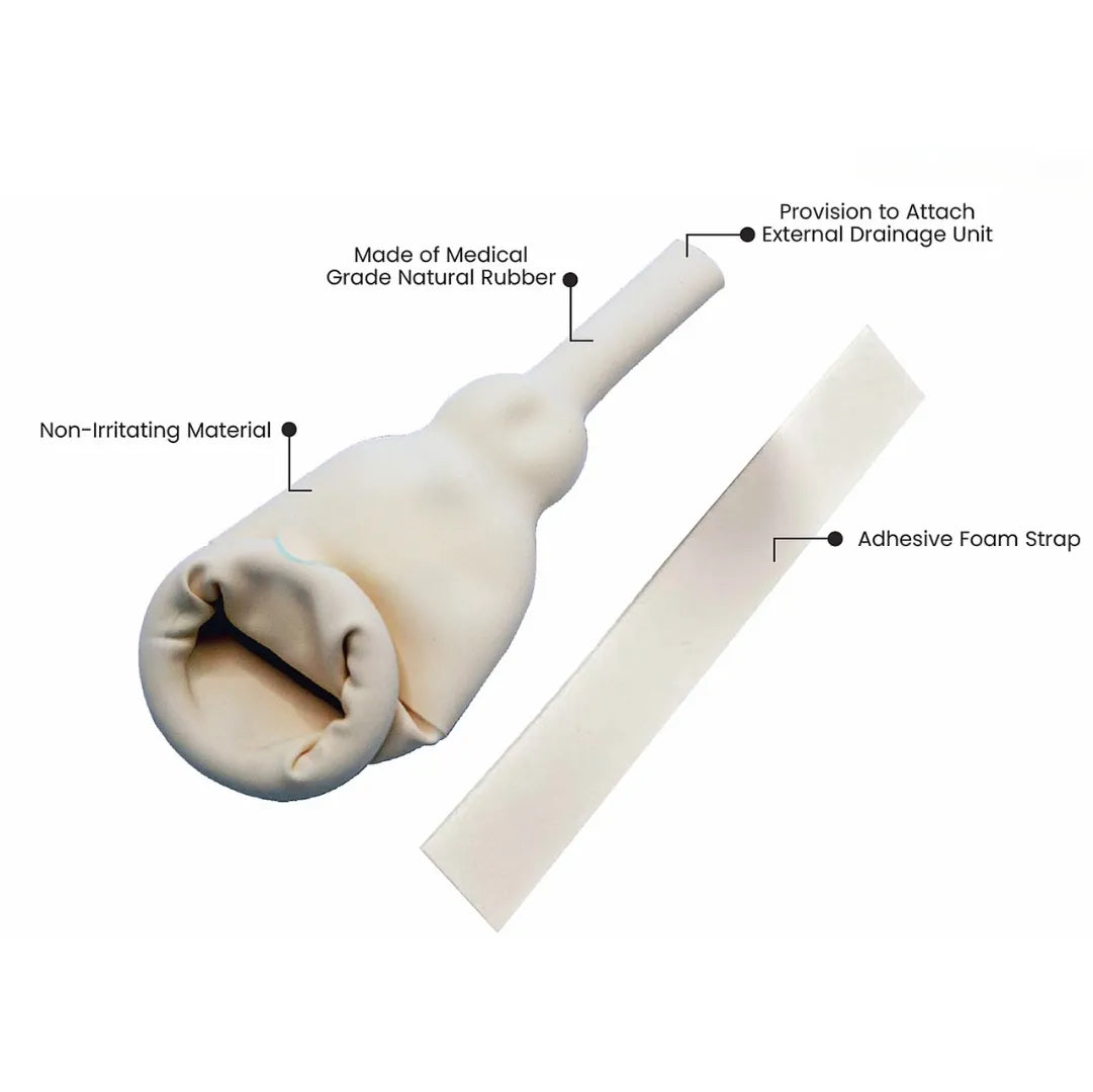 Nulife U-Drain Male Catheter, Natural Rubber Latex