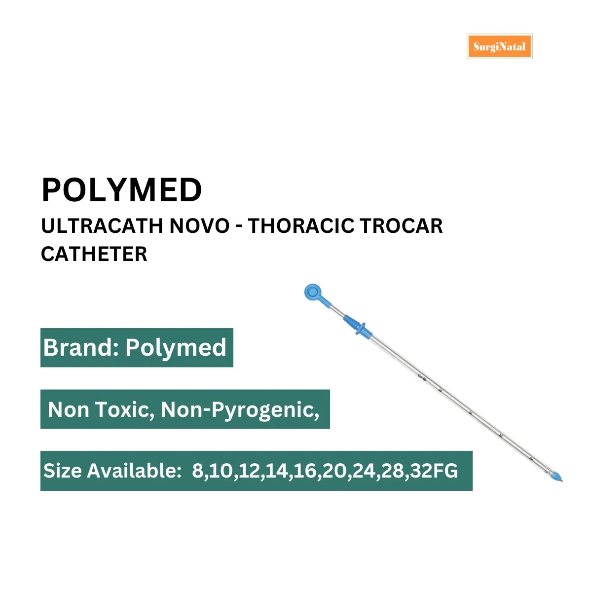 Buy Ultracath Novo Thoracic Drainage Catheter Online | Polymed