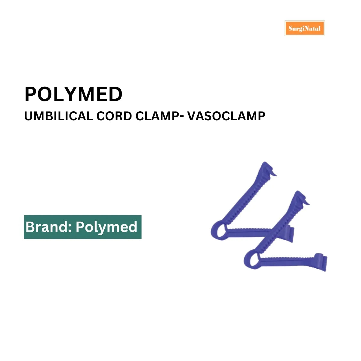 Buy Polymed Umbilical Cord Clamp - Vasoclamp| Order Now