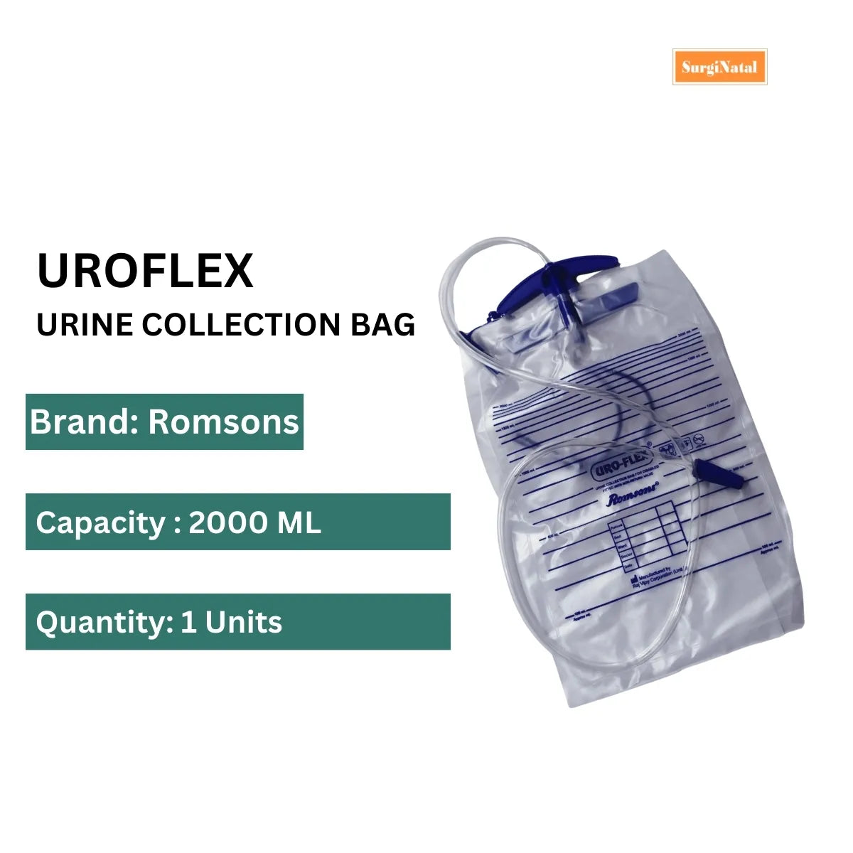 Buy Romsons UROFLEX UROBAG Urine Bag - Best Price