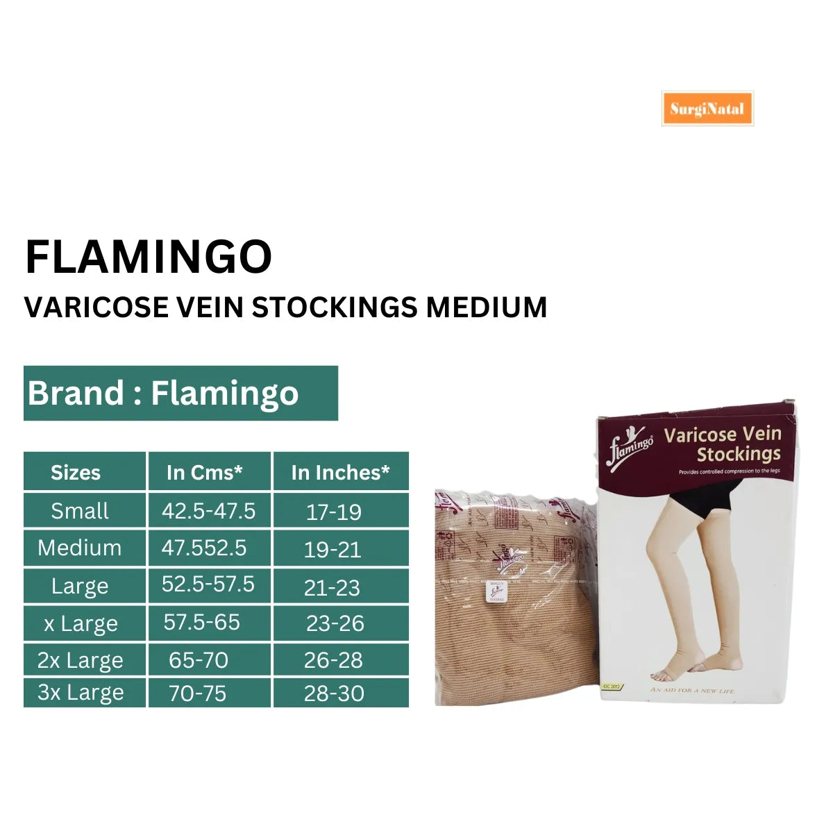 Flamingo Varicose Vein Stockings Medium