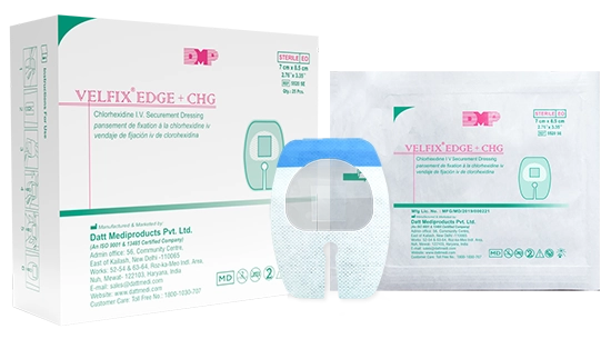 Datt Velfix-EDGE 6cm*7cm – High-Quality Self-Adhesive Dressing -Cannula Fixer for Pediatric – Buy Now at Lowest Price