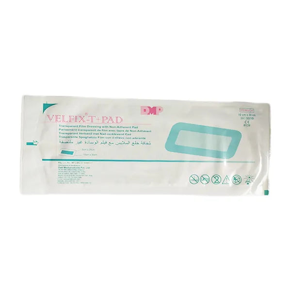 Datt Velfix-T+Pad 10cm x 30cm Adhesive Dressing for Wound Care