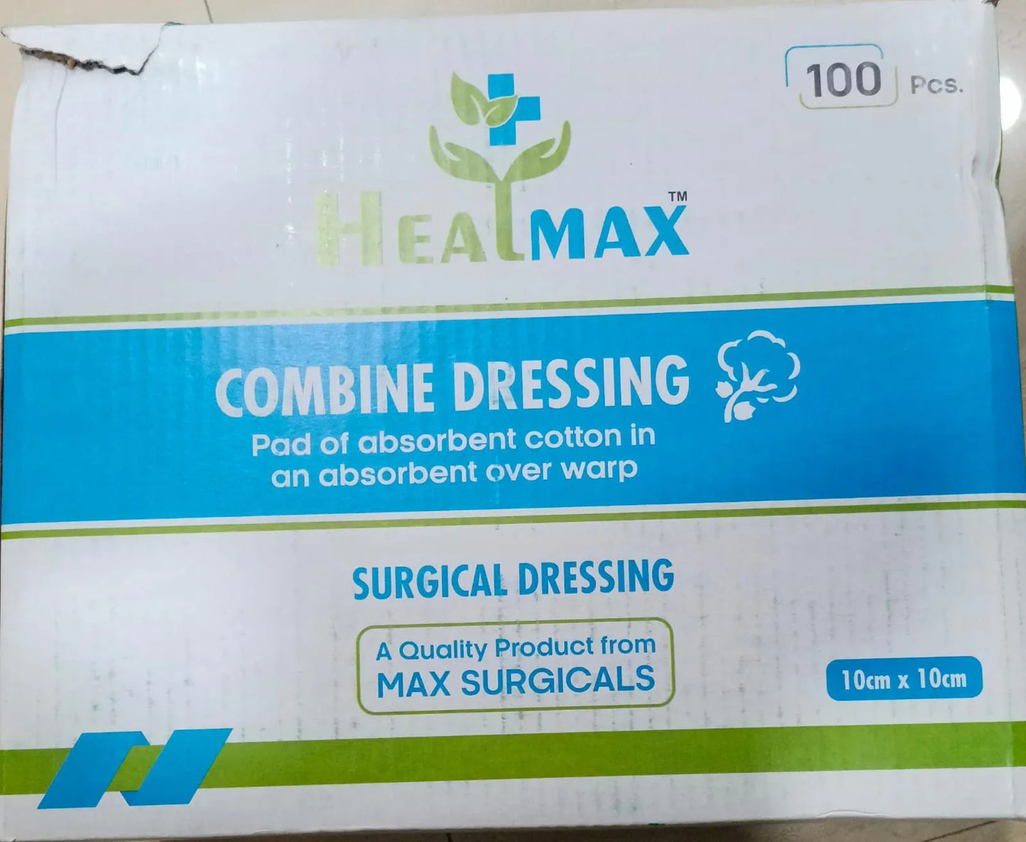 Healmax Surgical Combine Dressing pad 10cm x 10cm