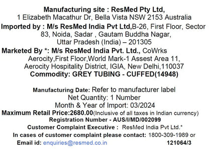Grey Tubing - Cuffed, STD tubing