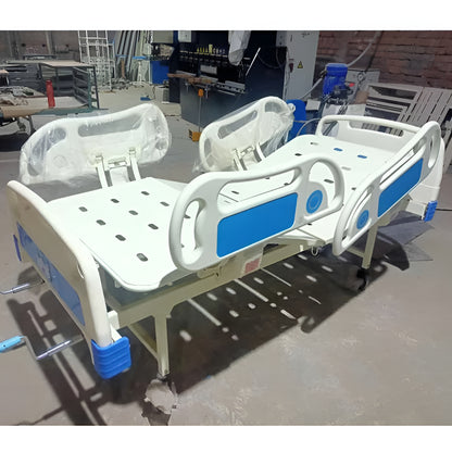 Full Fowler Mechanical Hospital Bed with ABS Panels, ABS Side Rails, and Wheels (Mattress Option Available)