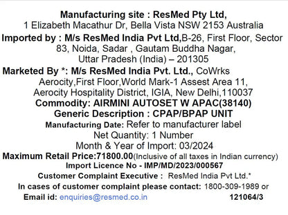 AirMini™ AutoSet CPAP Device