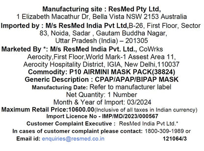 ResMed AirFit™ P10 for AirMini™