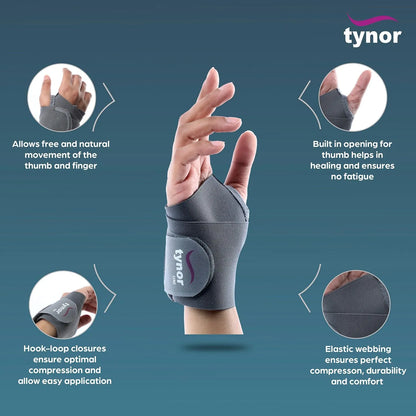 Tynor Wrist Brace with Thumb Neo ( J-03)