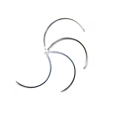 Suture Needles -  Round Body Half Circle - 6 Needle Pack