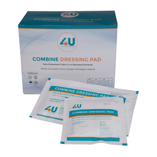 4U Combine Dressing Pad 10cm x 20cm - 35 Pcs Box