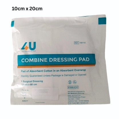 4U Combine Dressing Pad 10cm x 20cm - 35 Pcs Box