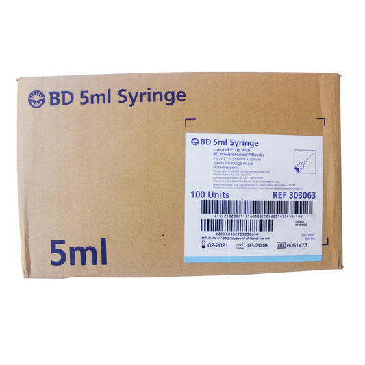 BD 5ml Syringe Luer Lok - 100 Units Pack | SurgiNatal