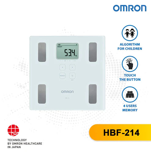 Omron Digital Personal Weighing Scale Monitor HBF-214