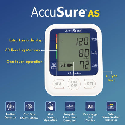 AccuSure AS Automatic Digital Blood Pressure Monitor