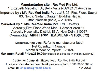 ResMed AirFit™ F30i Headgear