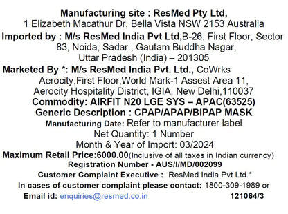 ResMed AirFit™ N20 Nasal Mask