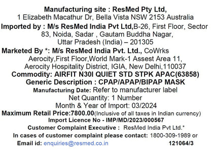 ResMed AirFit™ N30i Nasal Mask