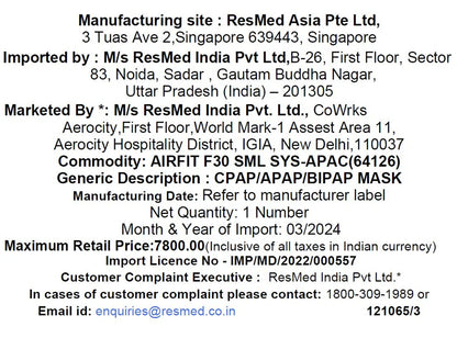 ResMed AirFit™ F30 Full Face Mask