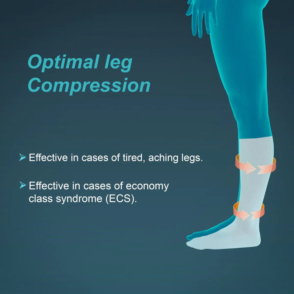 Tynor Medical Compression Stocking Knee High Class 2 (Pair) I-67