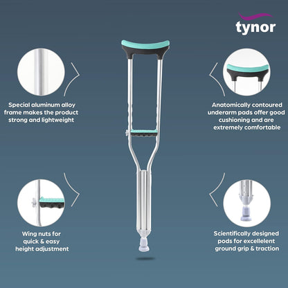 Tynor Axillary Crutch Pair ( L-21 )