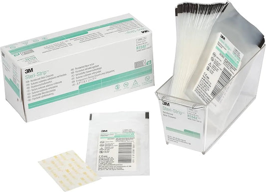 3M Steri-Strip Reinforced Adhesive Skin Closures R1542, 1/4 in x 1 1/2 in (6 mm x 38 mm)