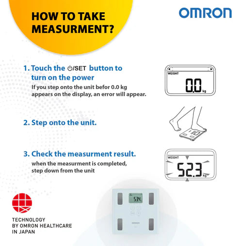 Omron Digital Personal Weighing Scale Monitor HBF-214