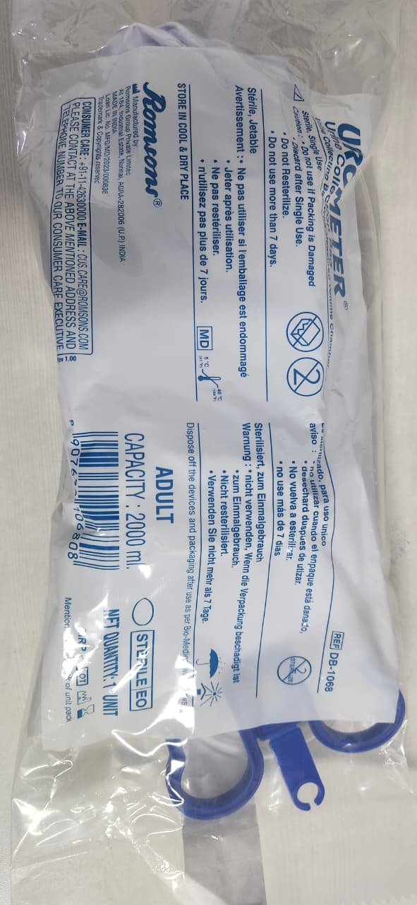 Buy Romsons Urometer Bag - Urine Collection for Adults