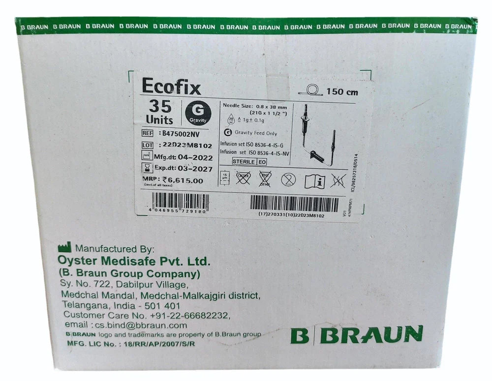 Order B Braun Ecofix Non Vented IV Infusion Set | Buy Now