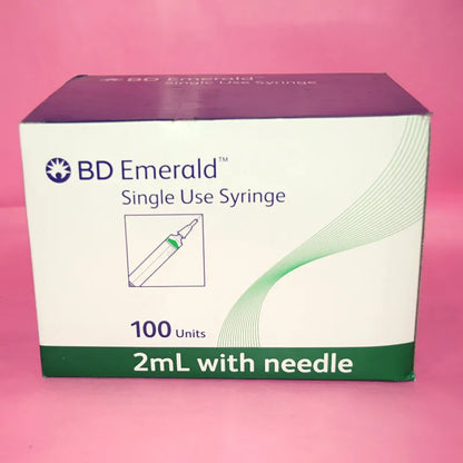 BD 2ml Syringe with 24G*1 inch Needle - 100 Units Pack | SurgiNatal
