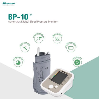 Romsons BP10 plus- Fully Automatic Digital Blood Pressure BP Machine Monitor