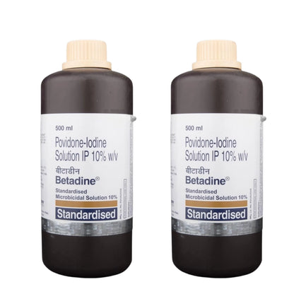 Buy Betadine Povidone Iodine Solution 10% - 500 ML Online
