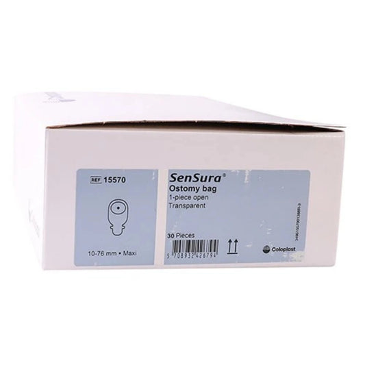 Coloplast 15570 SenSura Transparent Drainable Bag (10-76mm)