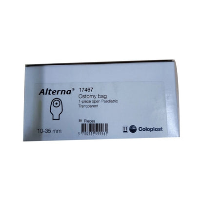 Coloplast Alterna 17467 Pediatric Drainable Transparent Ostomy Bag (10-35mm) – for Childrens