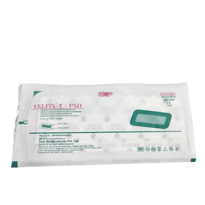 Datt Velfix-T+Pad 10cm x 25cm Adhesive Dressing for Wound Care