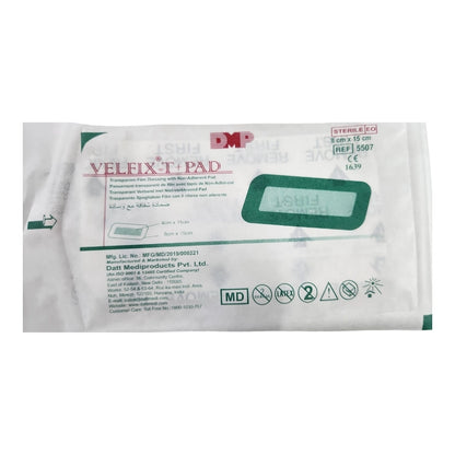 Datt Velfix-T+Pad 8cm x 15cm Adhesive Dressing for Wound Care