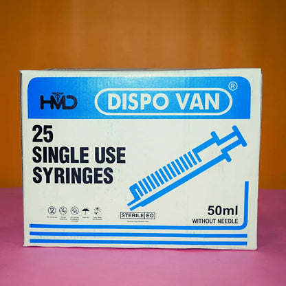 Buy Dispo Van Syringe 50ml - 25 Units Pack at Best Prices