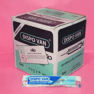 Dispo Van Syringe 5ml With Needle - 100 Units Pack