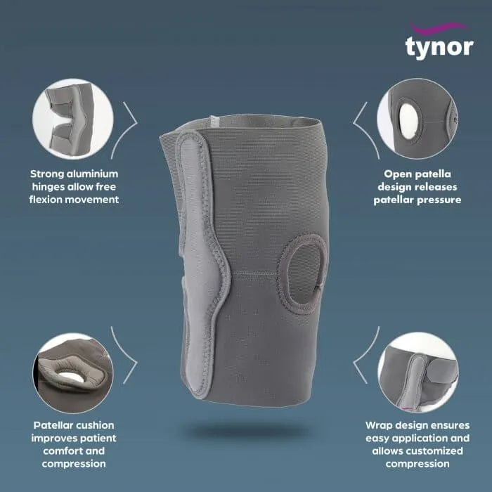 Tynor Elastic Knee Support with Customized Compression (XL)