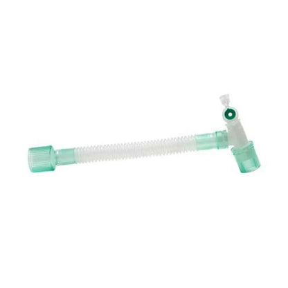 InterSurgical Flexible double swivel catheter mount, 22F - double flip top cap with seal - 22M/15F, 170mm