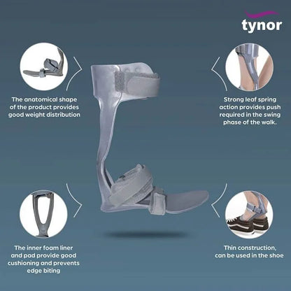 Tynor Foot Drop Splint for Left Foot (Large)