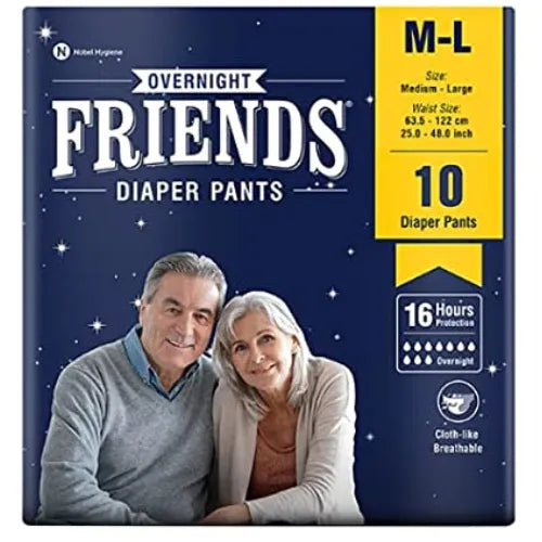 Buy Overnight Diaper Pants M-L for a Comfortable Night's Sleep