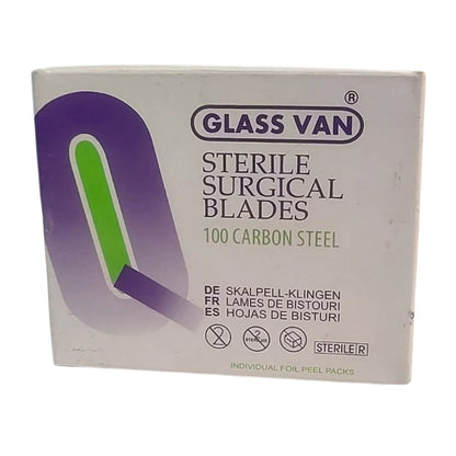 Glassvan Sterile Surgical Blades 11 No - 100 Blade Box