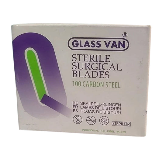 Glassvan Sterile Surgical Blades 11 No - 100 Blade Box