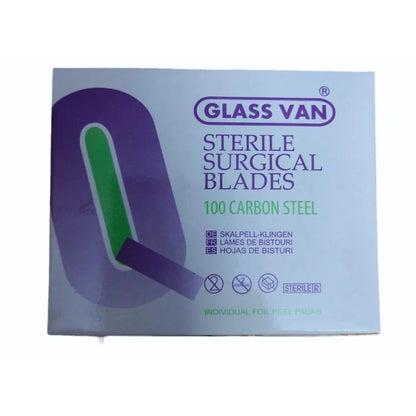 Glassvan Sterile Surgical Blades 11 No - 100 Blade Box