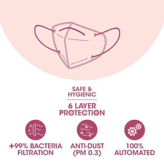 Romsons Kare N95 EARLOOP Respirator Face Mask (GS-6103)